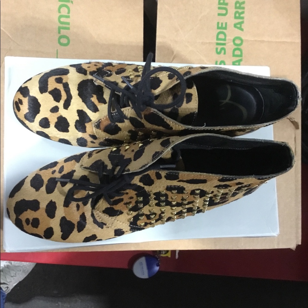 Animal Print Studded Bootie